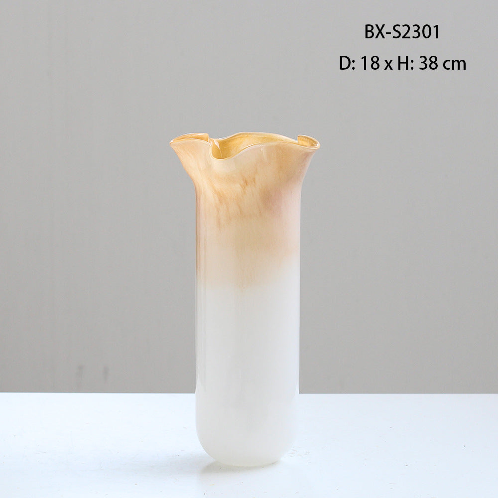 Wavy mouth vase