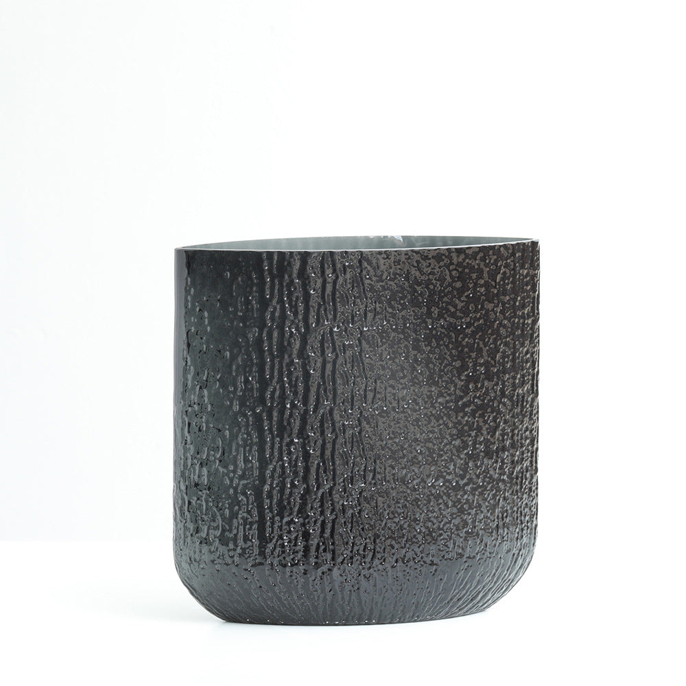 Glacier water ripple vase