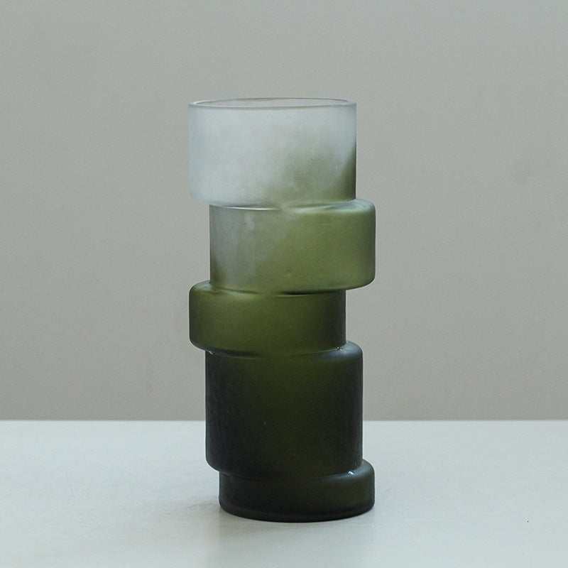 Bamboo glass vase
