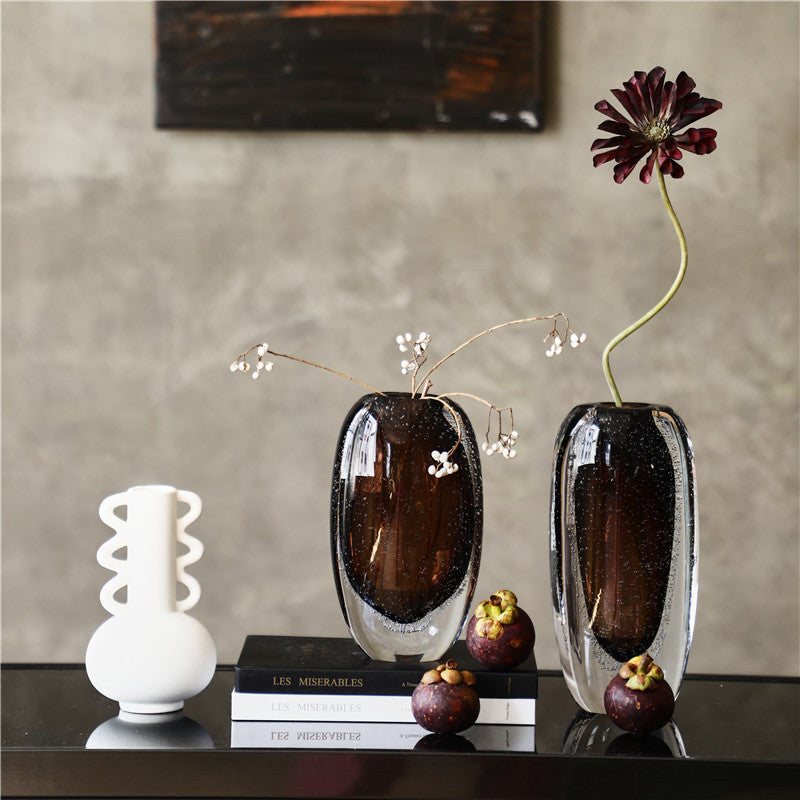 Flat mouth vase