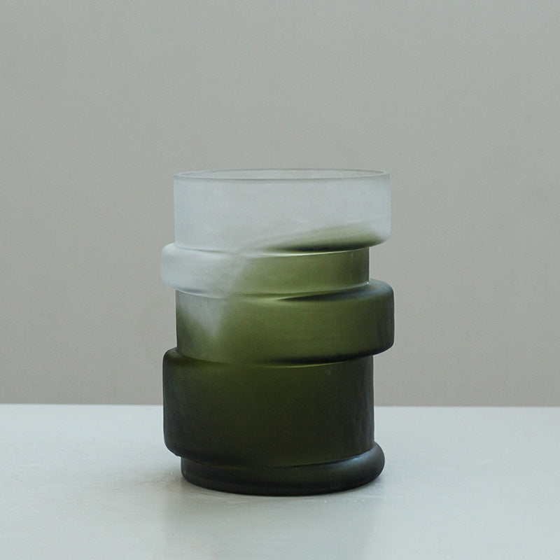 Bamboo glass vase