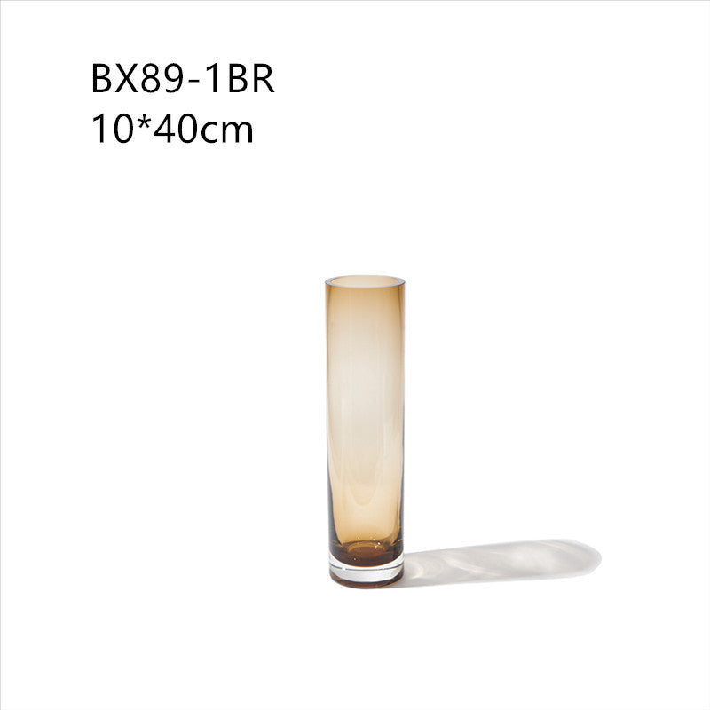 Brown transparent vase