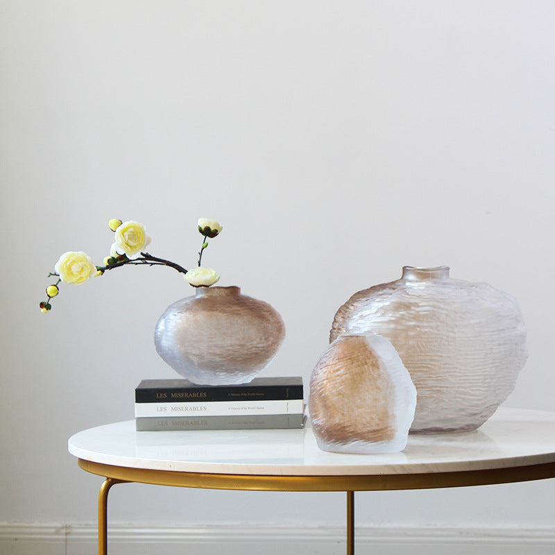 Frosted vase