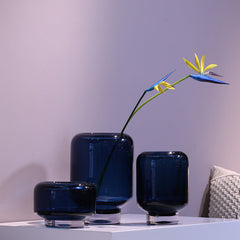 Heavy glazed vase