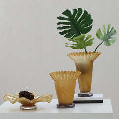 Lotus leaf vase