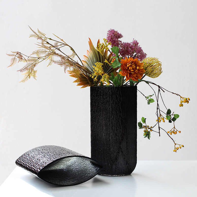 Glacier water ripple vase