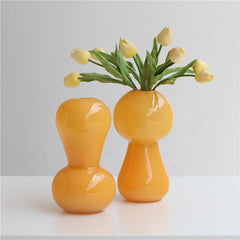 Antique orange vase