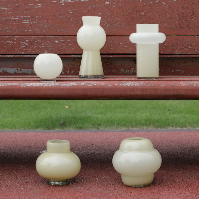 Cream yellow vase