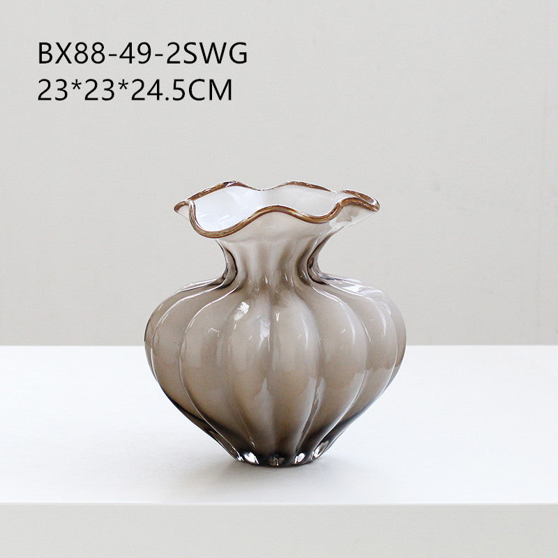 Wavy mouth vase