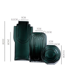 Dark green vase