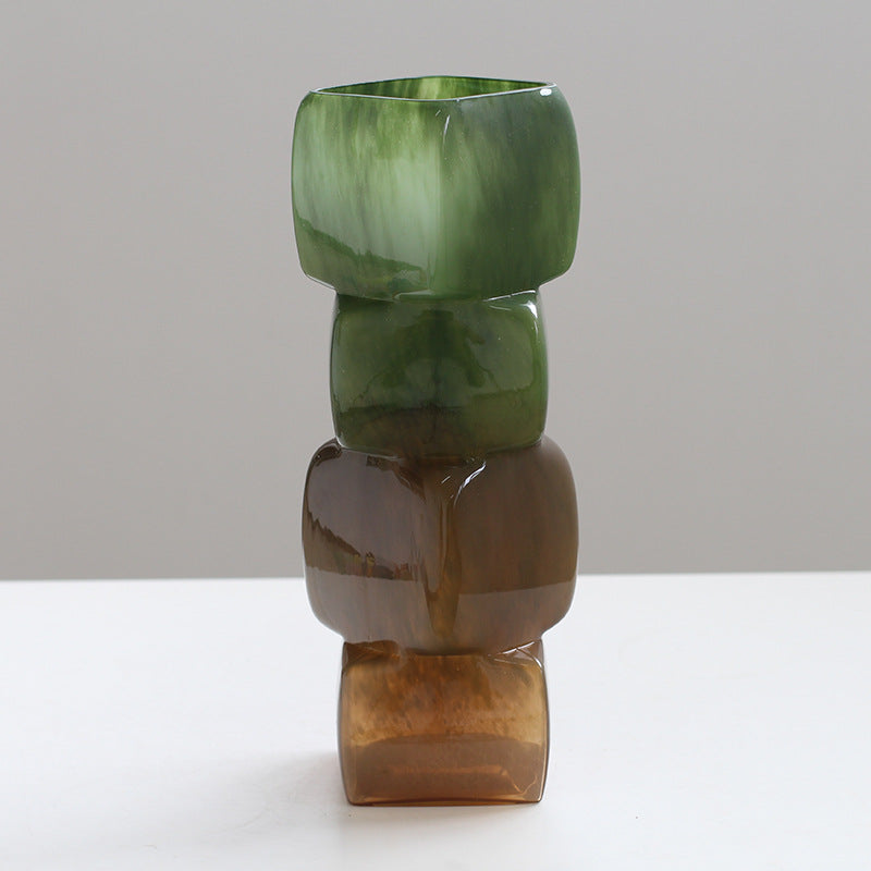 Geometric square vase