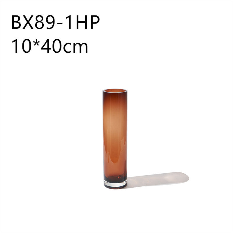 Colored transparent vase