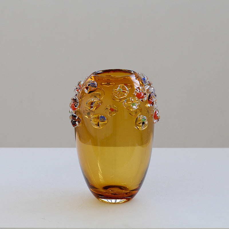 Heavy glazed vase