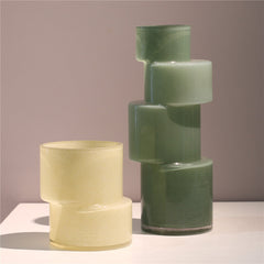 Bamboo glass vase