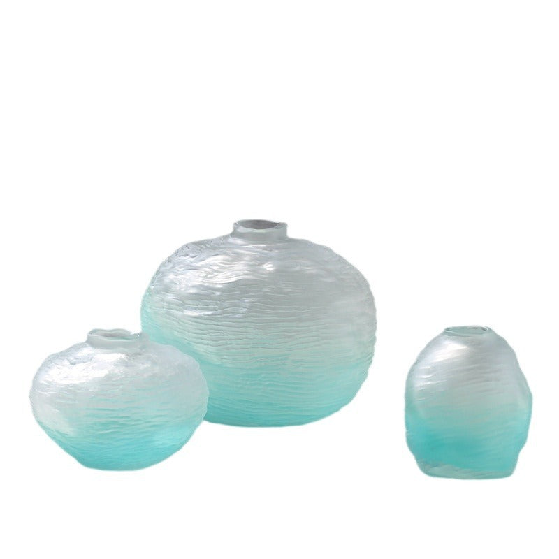 Frosted vase