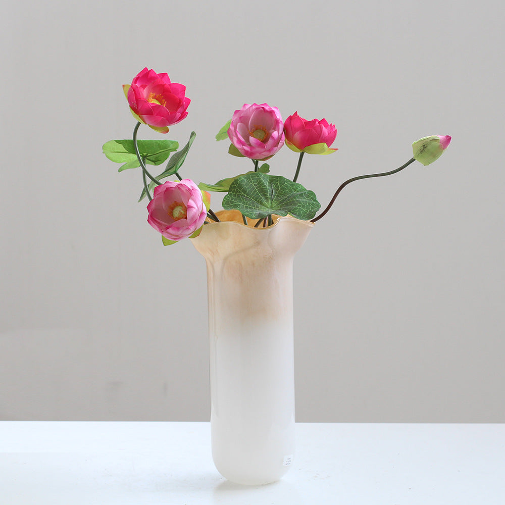 Wavy mouth vase