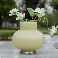 Cream yellow vase