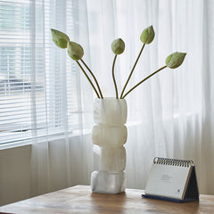 Geometric square vase