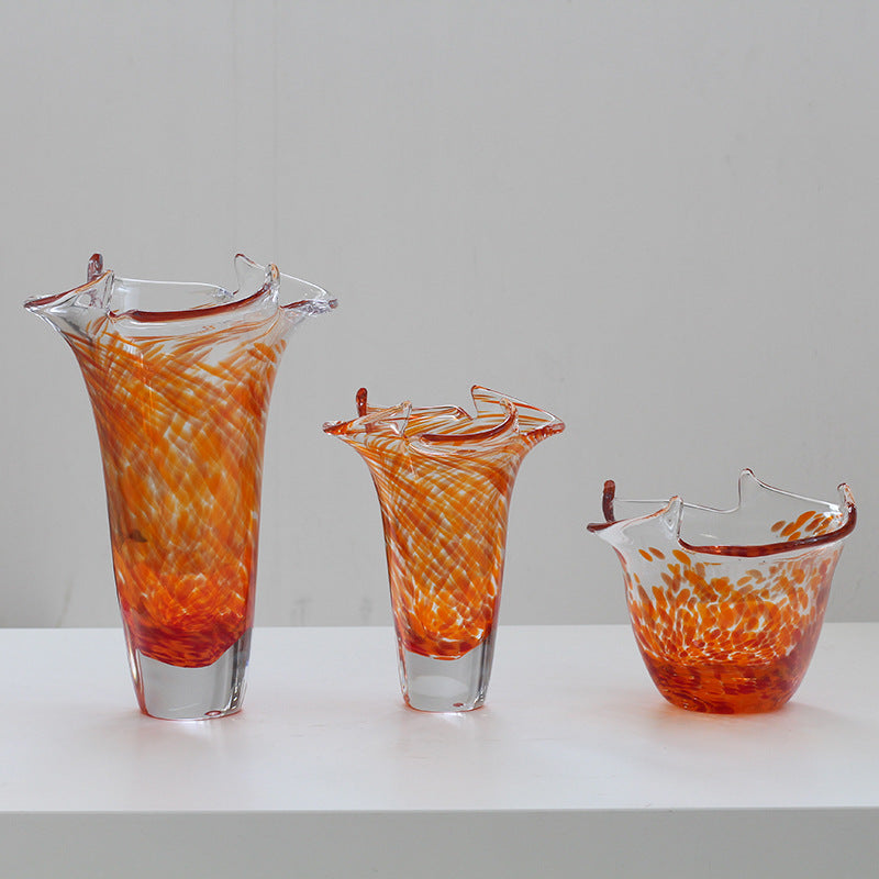 Thickened glass vase