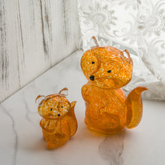 Orange fox ornament