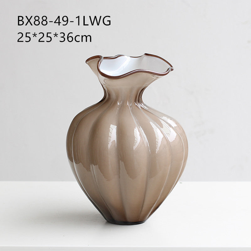 Wavy mouth vase
