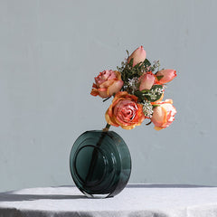 Dark green vase