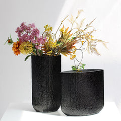 Glacier water ripple vase