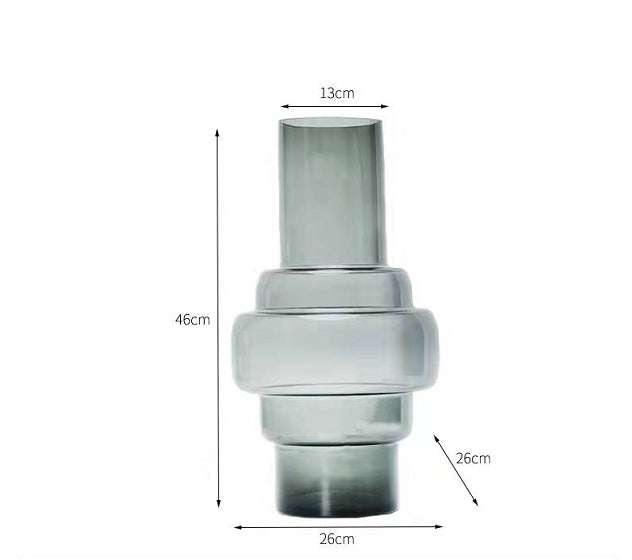 Smoke gray vase