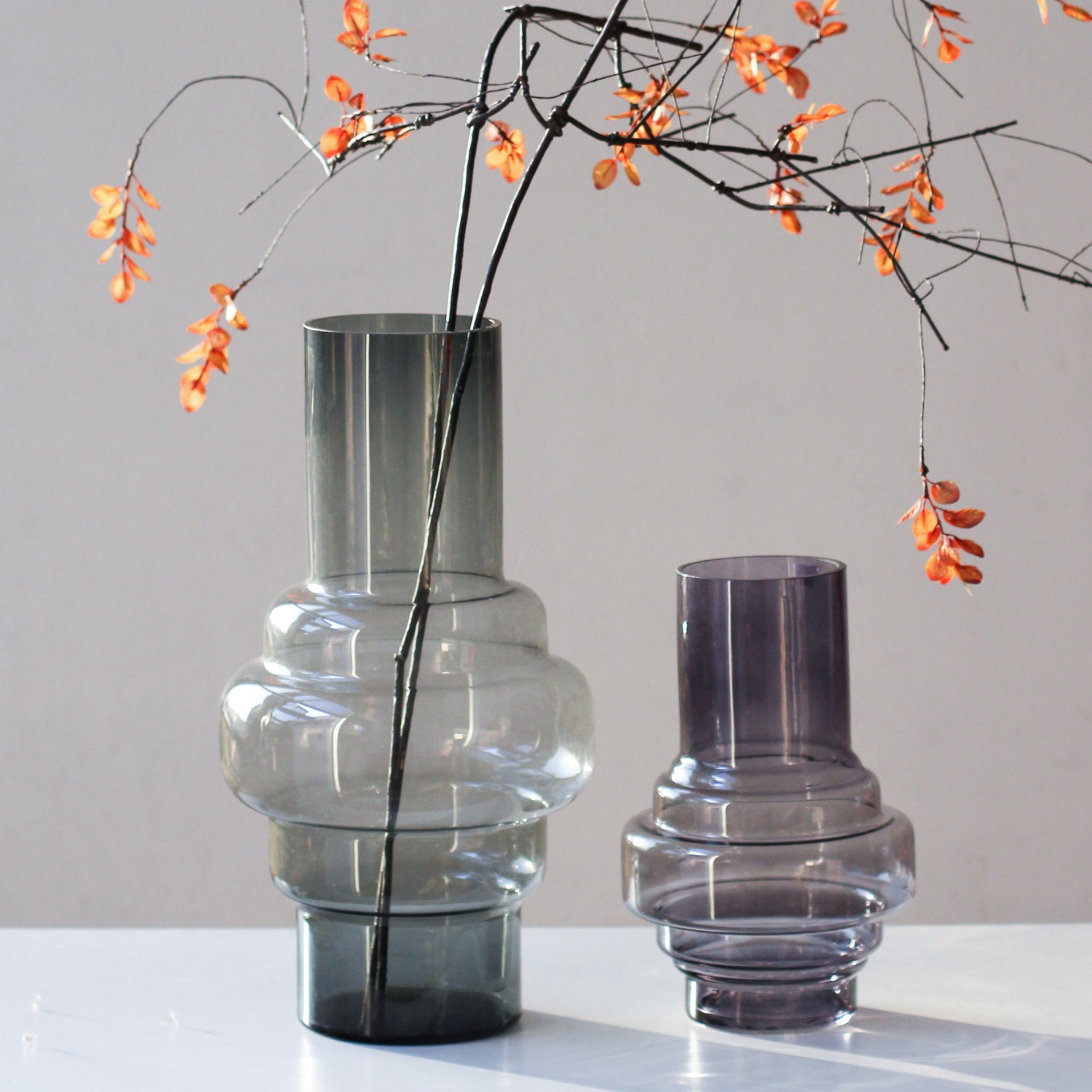 Smoke gray vase