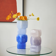 Geometric square vase