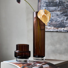 Colored transparent vase