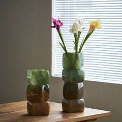 Geometric square vase