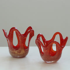 Handmade hollow candlestick