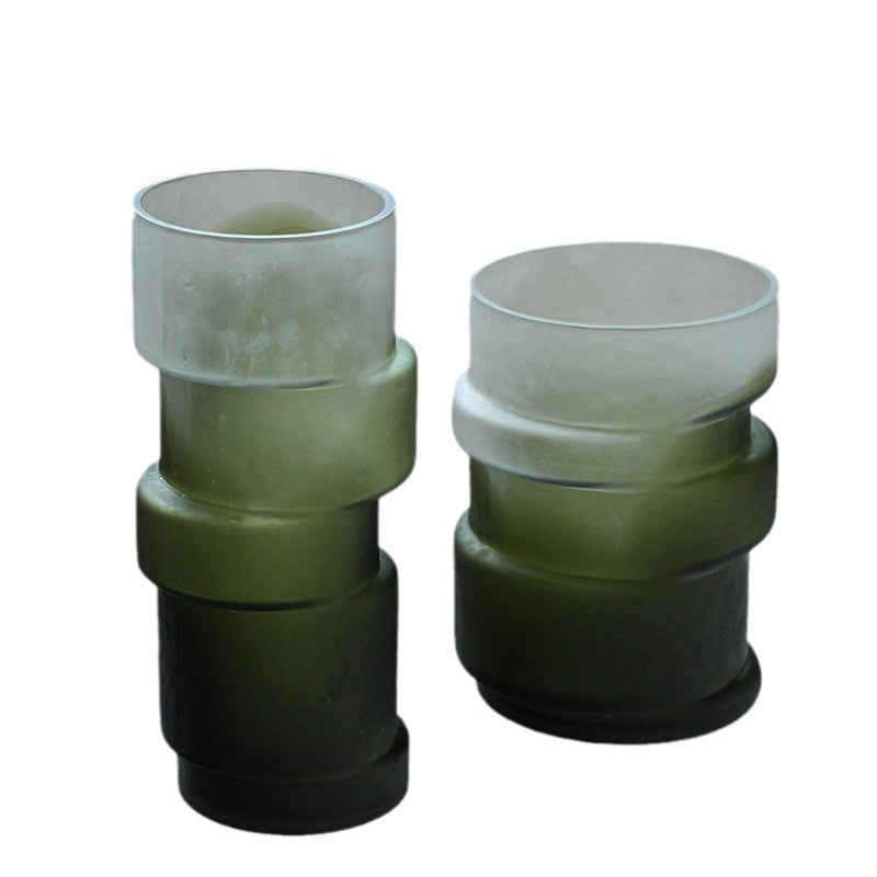 Bamboo glass vase