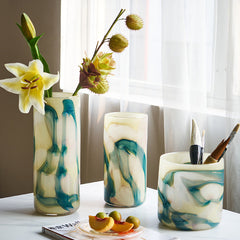 Ink pattern vase