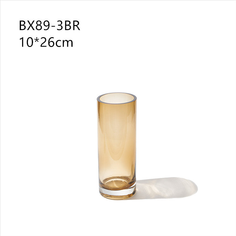 Brown transparent vase