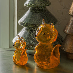Orange fox ornament