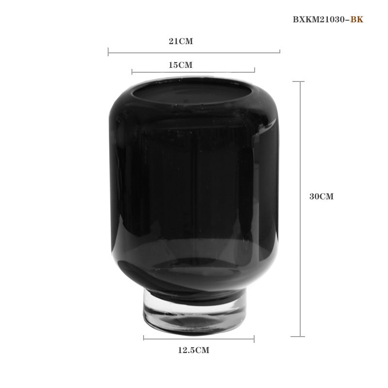 Heavy glazed vase