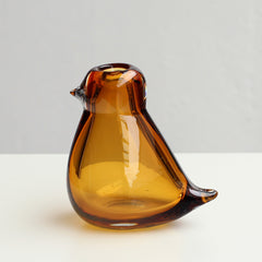 Bird glazed vase