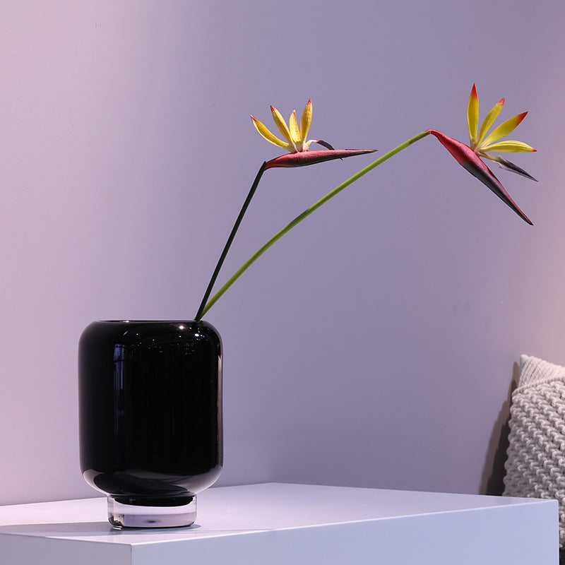 Heavy glazed vase