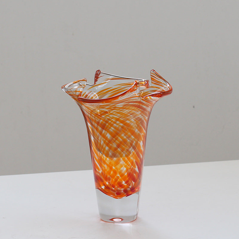 Thickened glass vase