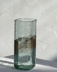 Bubble glass vase