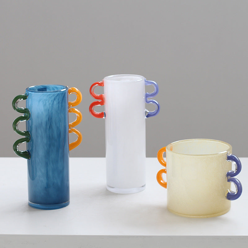 Handmade binaural vase