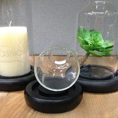 Modern glass candlestick
