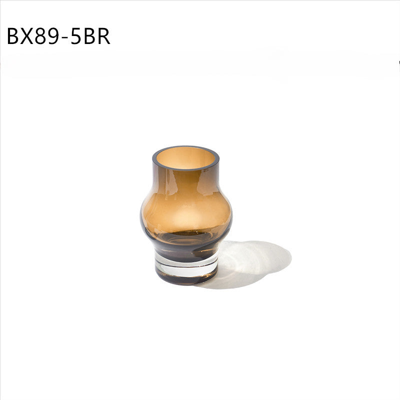 Brown transparent vase