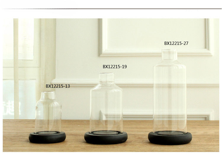 Modern glass candlestick