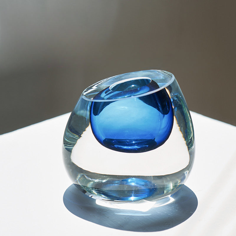Oblique mouth vase