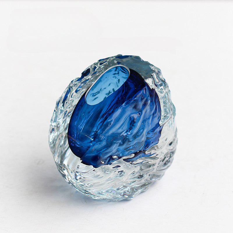Glacier thick bottom vase