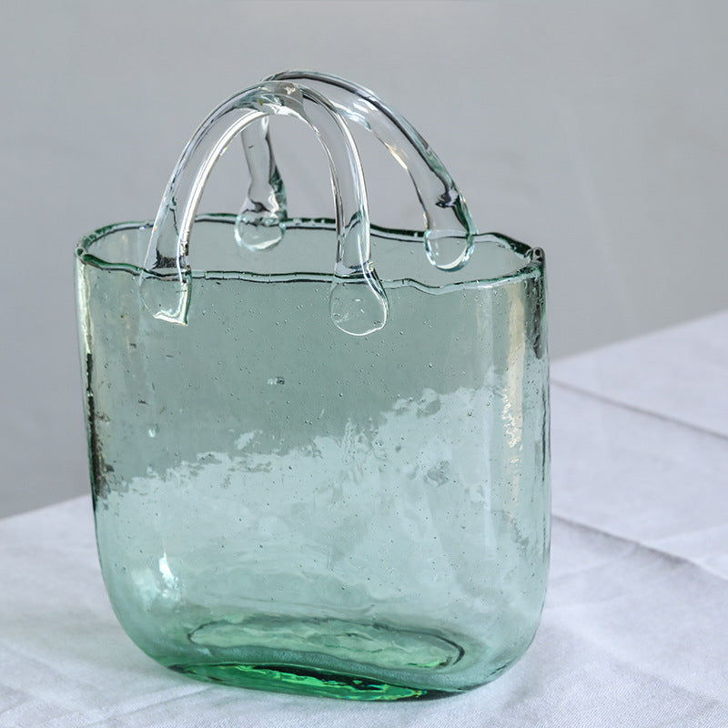 Hand bag vase